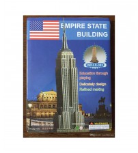 3D Puzzle Empire State Building for Kids, Assembling Sheet, 39 pieces, Attractive Show Piece